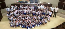 Alunos da escola Ephigênia de Oliveira Batista visitam o poder legislativo
