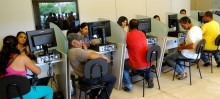 Reabertura do SINE Mariana tem filas à procura de empregos - Foto de Kíria Ribeiro