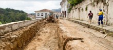 Obras na Rua Getúlio Vargas