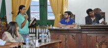 Diretor do SAAE esclarece dúvidas durante reunião da Câmara