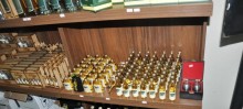 Diversas marcas de cachaça foram expostas durante o I Festival de Cachaça Artesanal e Cia. de Itabirito